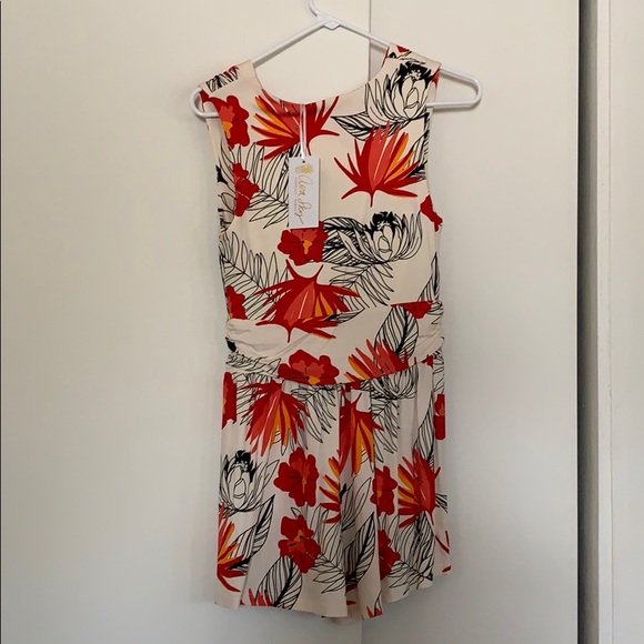 Fighting eel Ava sky romper Xs in cream lotus - Picture 2 of 2